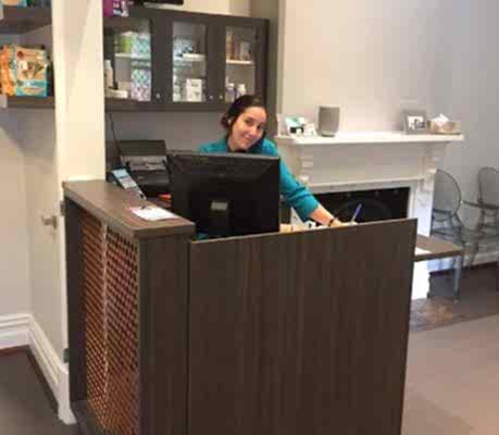Vet Connection Reception Desk area Interior Design